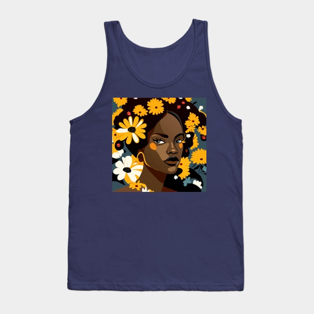 Daisy lady portrait Tank Top by Lilbangdesigns